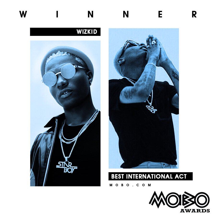 Wizkid Wins Best International Act at 2017 MOBO Awards