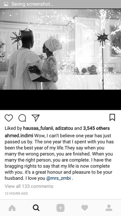 You complete me - Zahra Buhari-Indimi Tells Husband Ahmed on First Year Anniversary 7 Zahra Buhari-Indimi