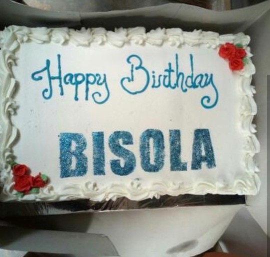 Bisola Aiyeola releases photos from her 32nd birthday 14 Bisola Aiyeola birthday cake