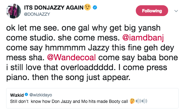 Don Jazzy Tweet