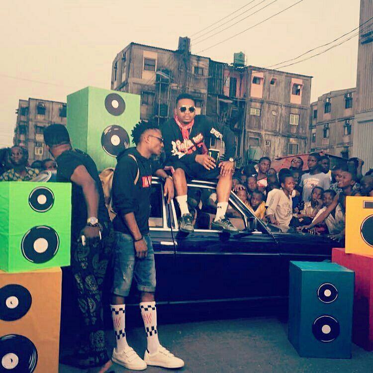 Behind The Scene Photos As Efe & Olamide Shoot Video For Warri