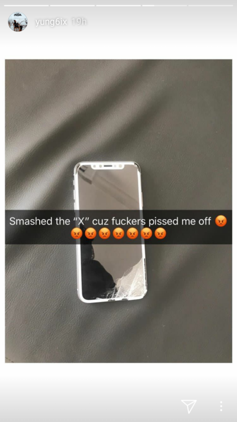 See The Reason Yung6ix Smashed His N525,000 Iphone X (Photos) 3 Yung6ix Smashed His N525,000 Iphone X