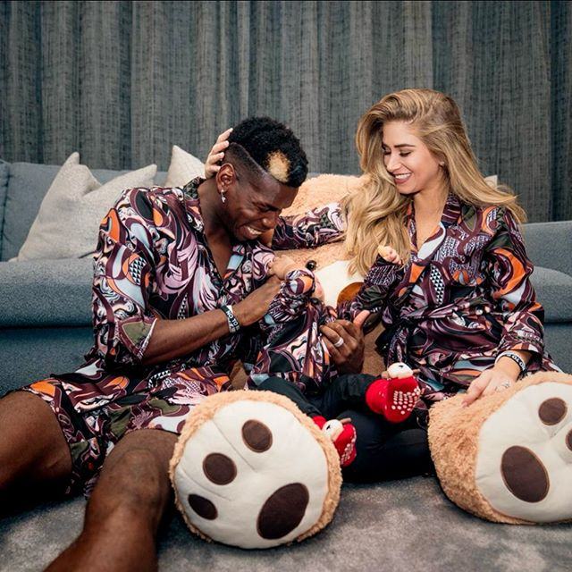 Paul Pogba and his wife