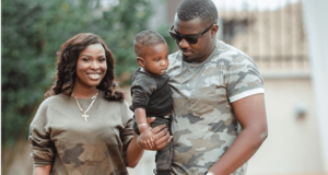 John Dumelo and his family