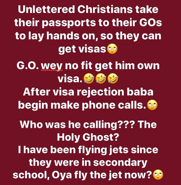 Oyedepo's Visa Denial Is Funny Because His Members Need Him For Visa – Freeze 3 Daddy Freeze and David Oyedepo