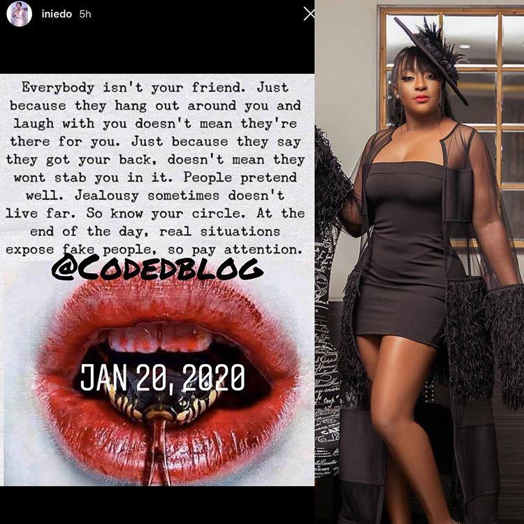 Ini Edo advices fans