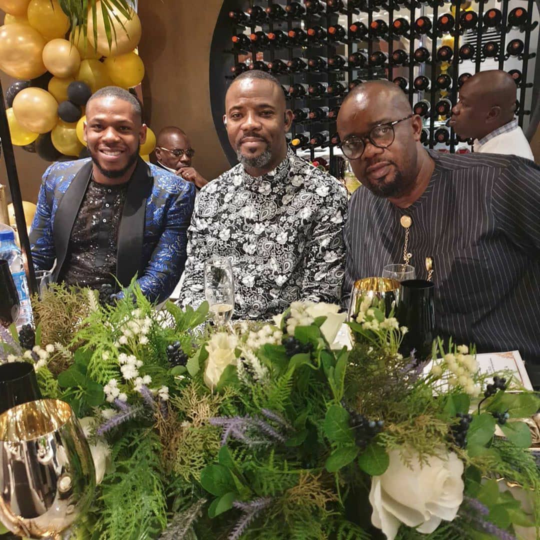 Okey Bakassi at E Money's birthday party