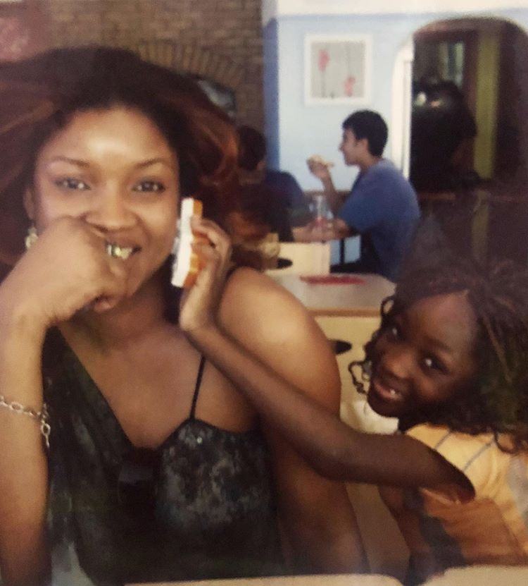 Omotola and daughter