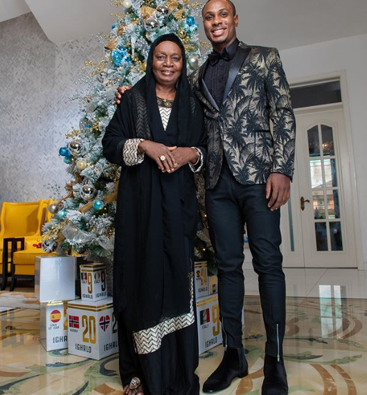 Odion Ighalo and his mum
