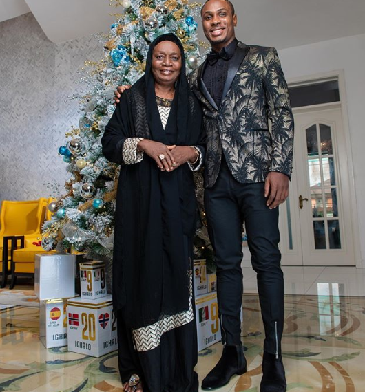 I Have The Sweetest Mum In The World - Ighalo 1 Odion Ighalo and his mum