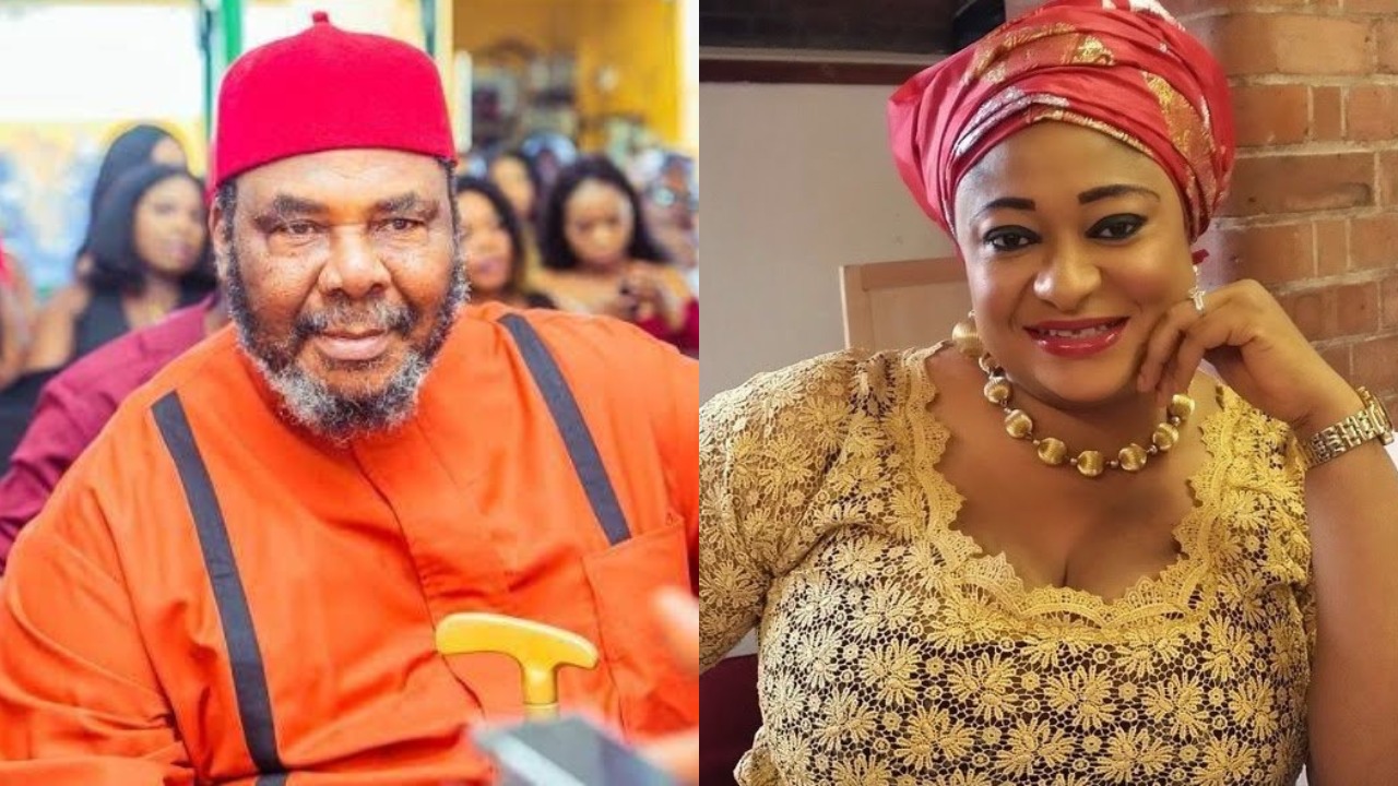 Ronke Oshodi and Pete Edochie