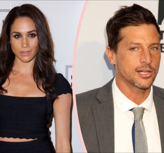 Simon Rex and Meghan Markle