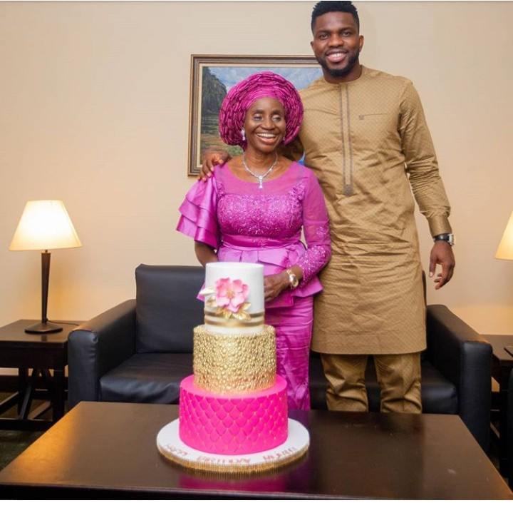 Joseph Yobo and his mother