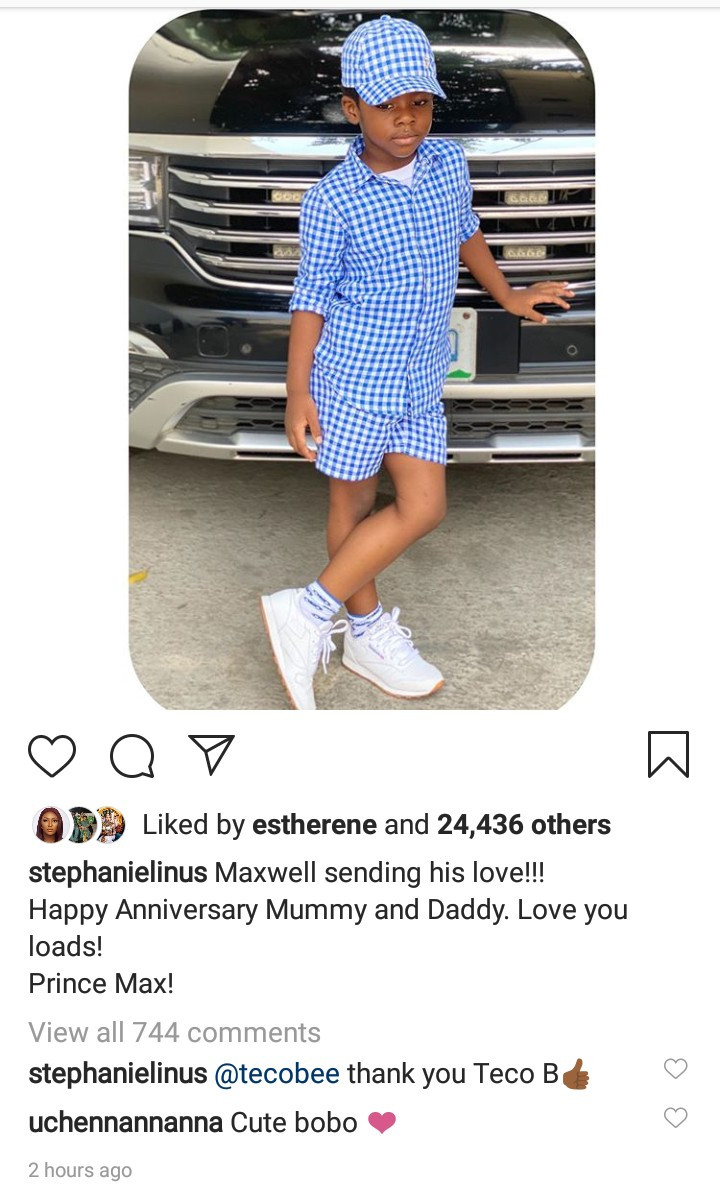 Stephanie Okereke's son