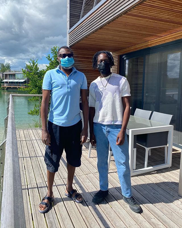 Femi Otedola and Mr Eazi