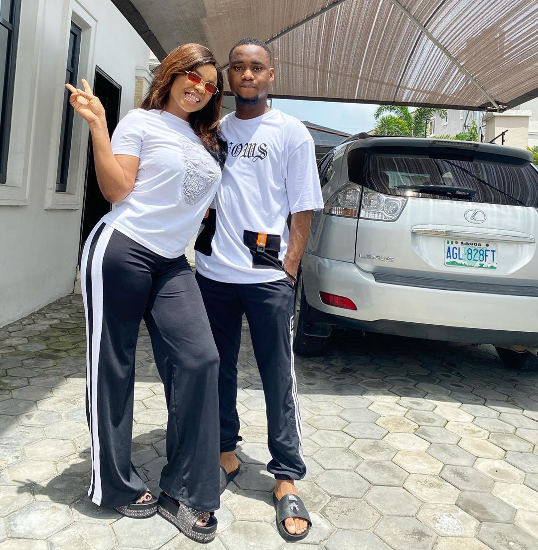 Iyabo Ojo and her son