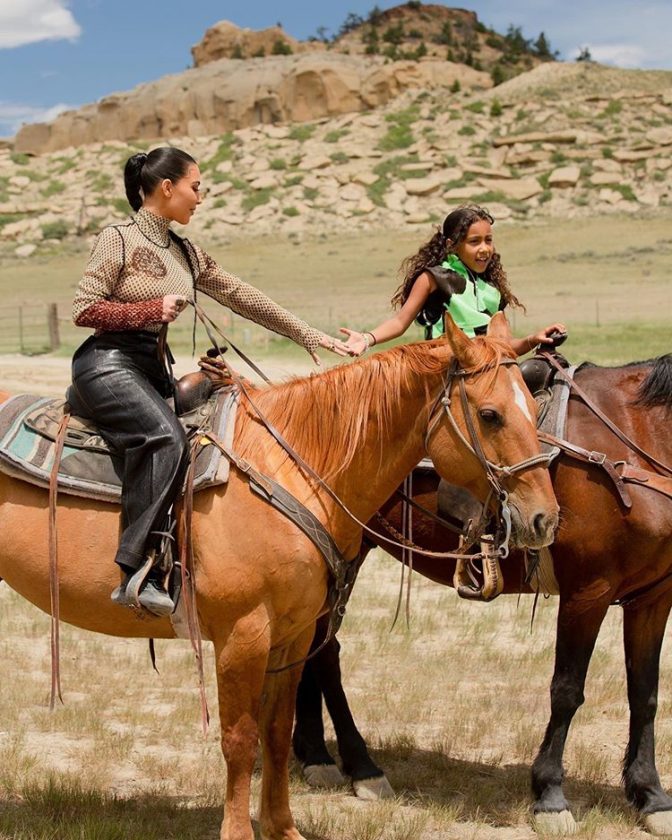 Kim Kardashian and North West