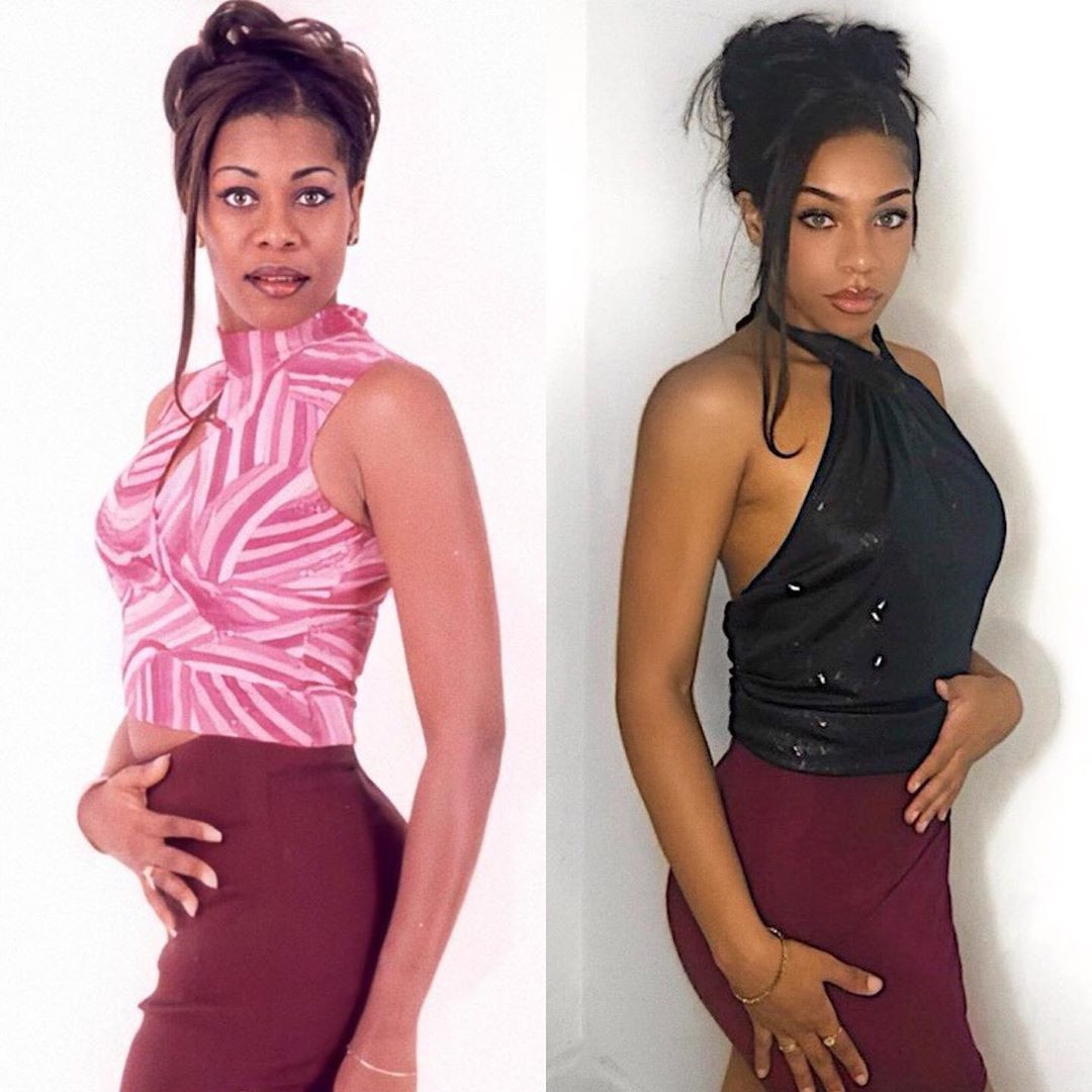 Teesa Askia Recreates Regina Askia's Old Photos 1 Regina Askia and daughter