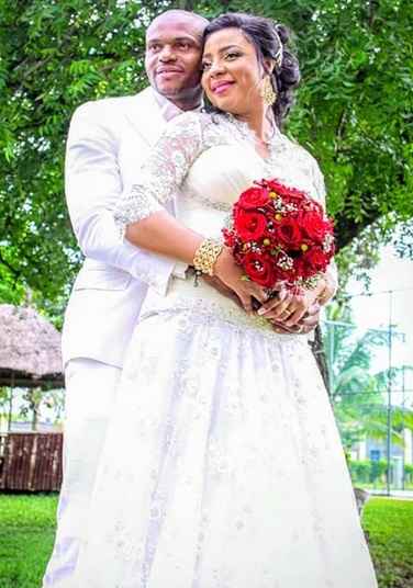 Austin Ejide wedding with wife