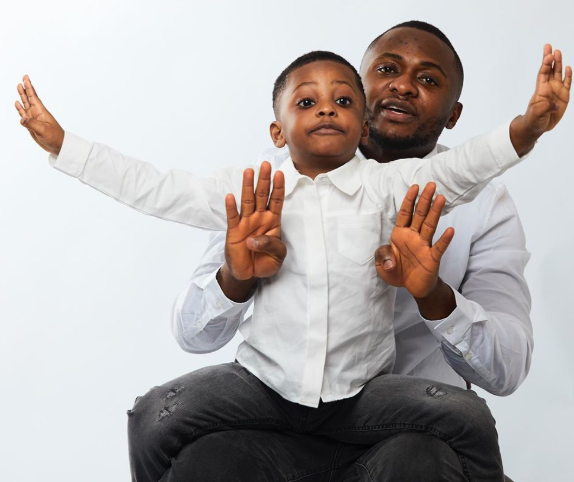 Ubi Franklin and his son