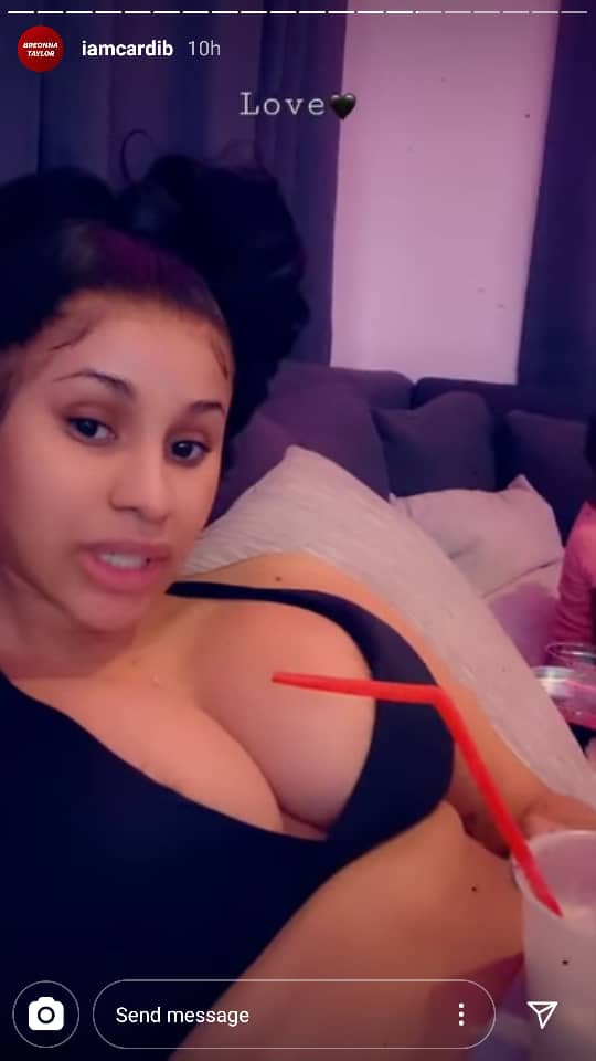 Cardi B Flaunts Her Chest Piercings 2 Cardi B