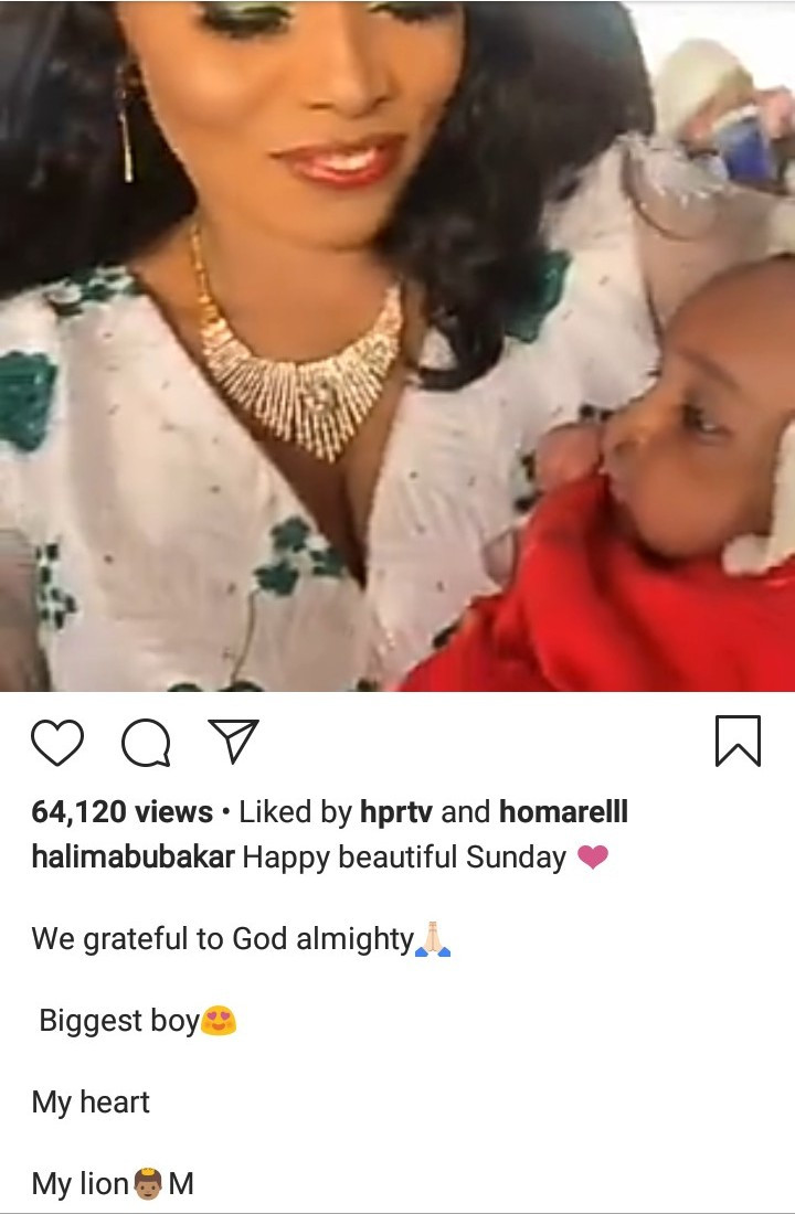 Halima Abubakar Flaunts A Clip Of Her Son's Face 3 Halima Abubakar