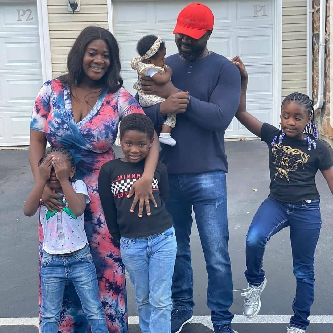 Mercy Johnson and her family