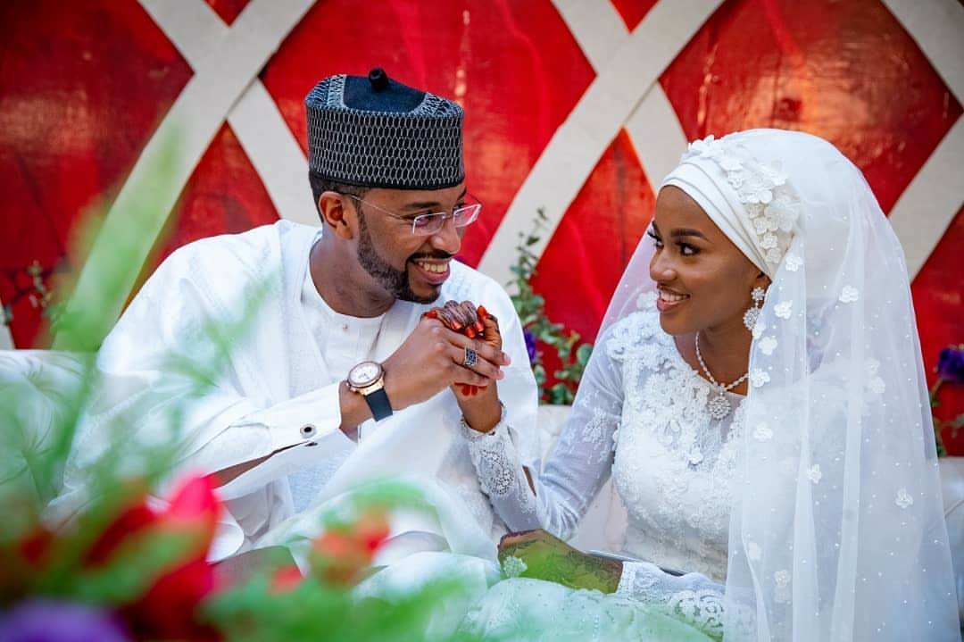 My Son Has Been Named Muhammad Zayd - Buhari's Daughter's Husband 1 Hanan Buhari and her husband, Turad Sha'aban