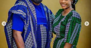 Kunle Afolayan and daughter