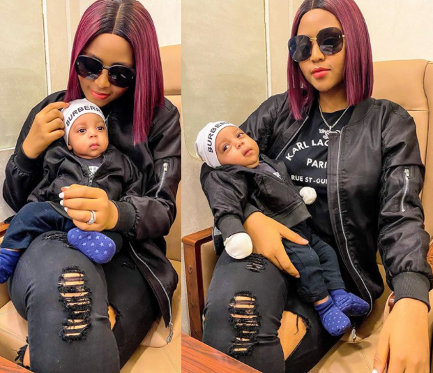 Regina Daniels Flaunts Cute Photo With Her Son 1 Regina Daniels and Son