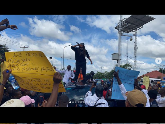 Angela Okorie Leads #EndSWATNow Protest In Ebonyi State 3 Angela Okorie