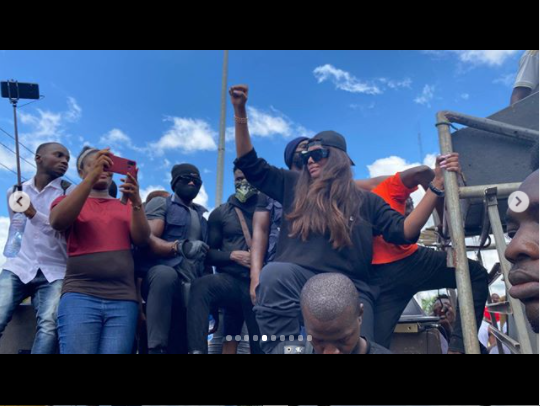 Angela Okorie Leads #EndSWATNow Protest In Ebonyi State 2 Angela Okorie