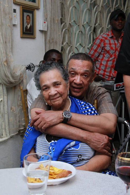 Ben Murray Bruce and his mother