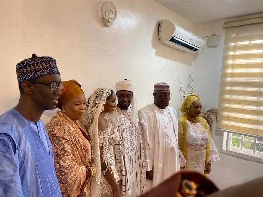 Tinubu, Ganduje Attend Aliyu Abubakar And Fatima Ribadu's Wedding 1 Aliyu Abubakar And Fatima Ribadu's wedding