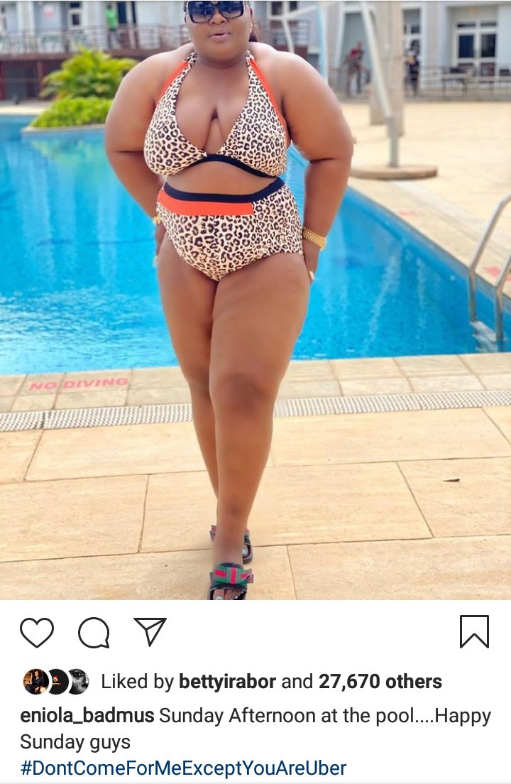 Eniola Badmus Flaunts Bikini Photo 1 Eniola Badmus
