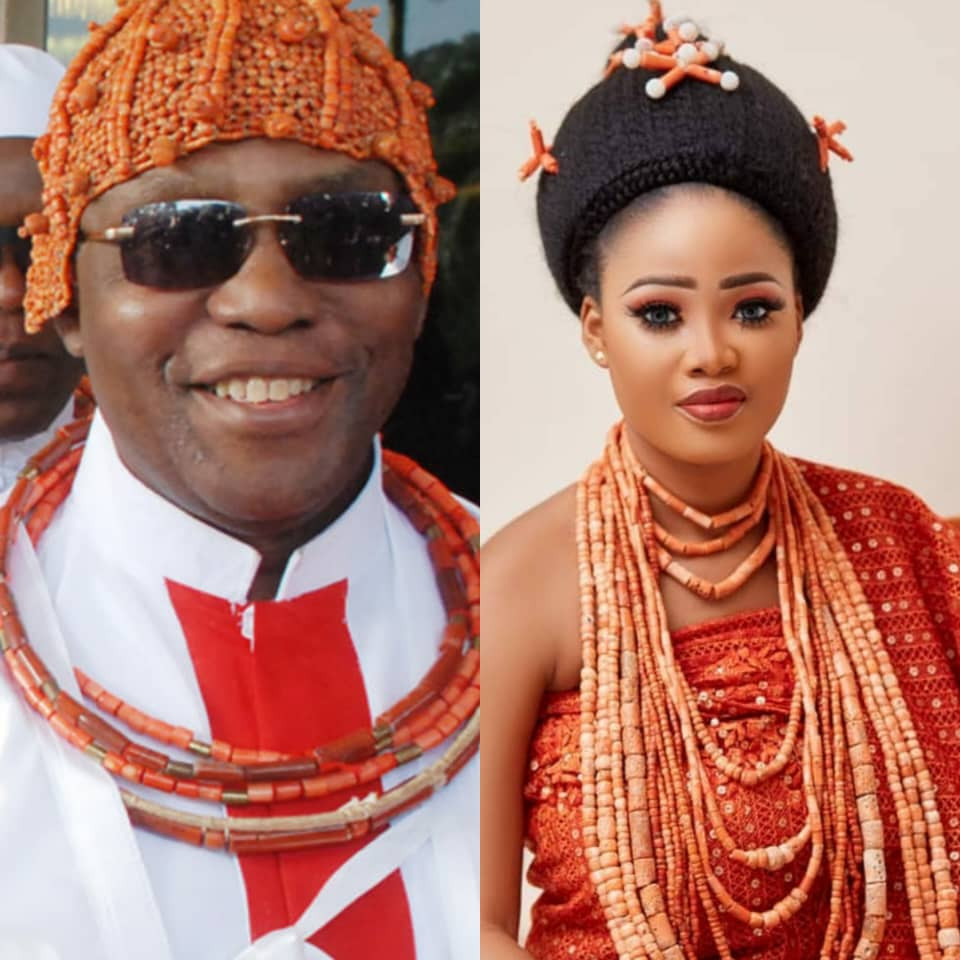 I Thank God For The Safe Delivery Of My Quadruplets - Oba of Benin 1 Oba of Benin and his wife