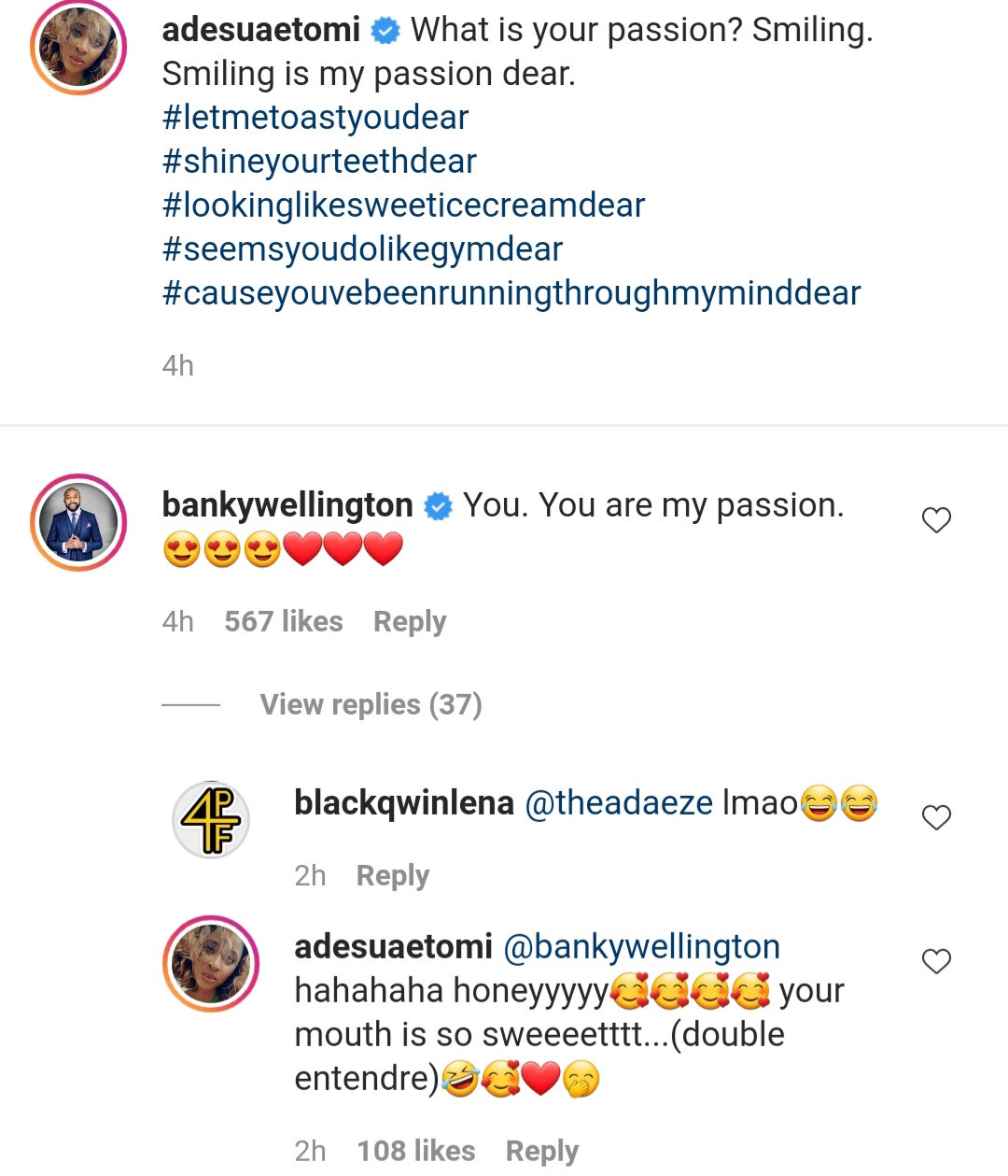Banky W's Mouth Is Too Sweet - Adesua Etomi 2 Adesua Etomi and Banky W