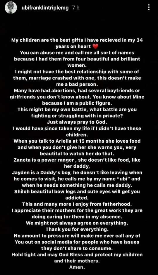 Dealing With My Different Baby Mamas Is Exhausting - Ubi Franklin 2 Ubi Franklin