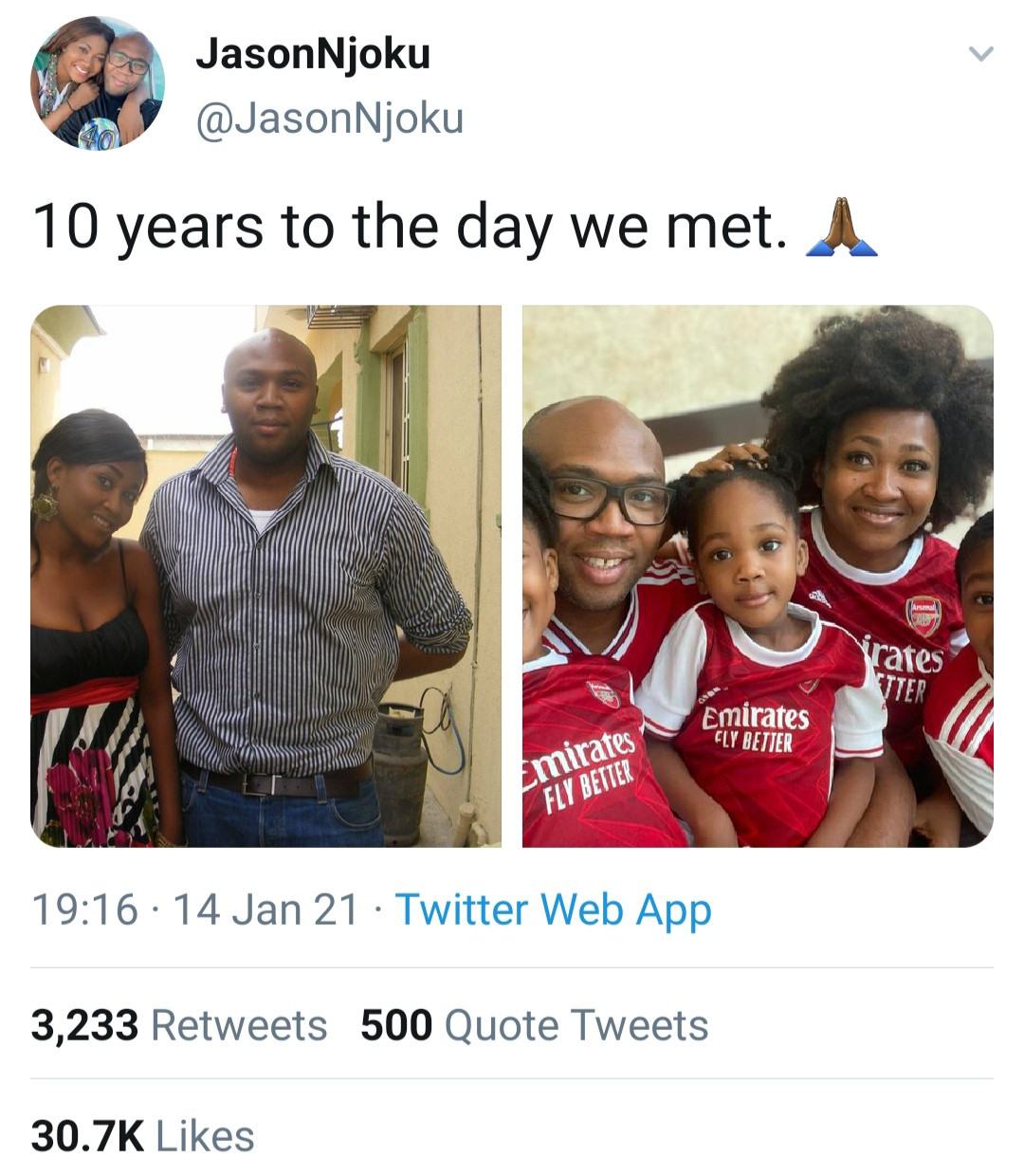 Jason Njoku and his family