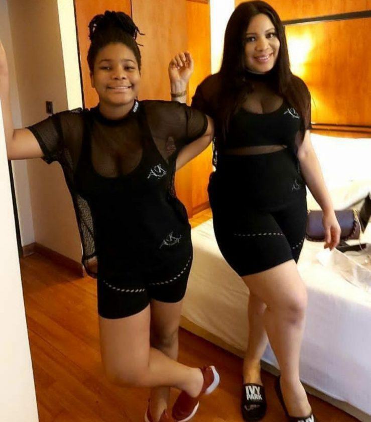 Monalisa Chinda and her daughter
