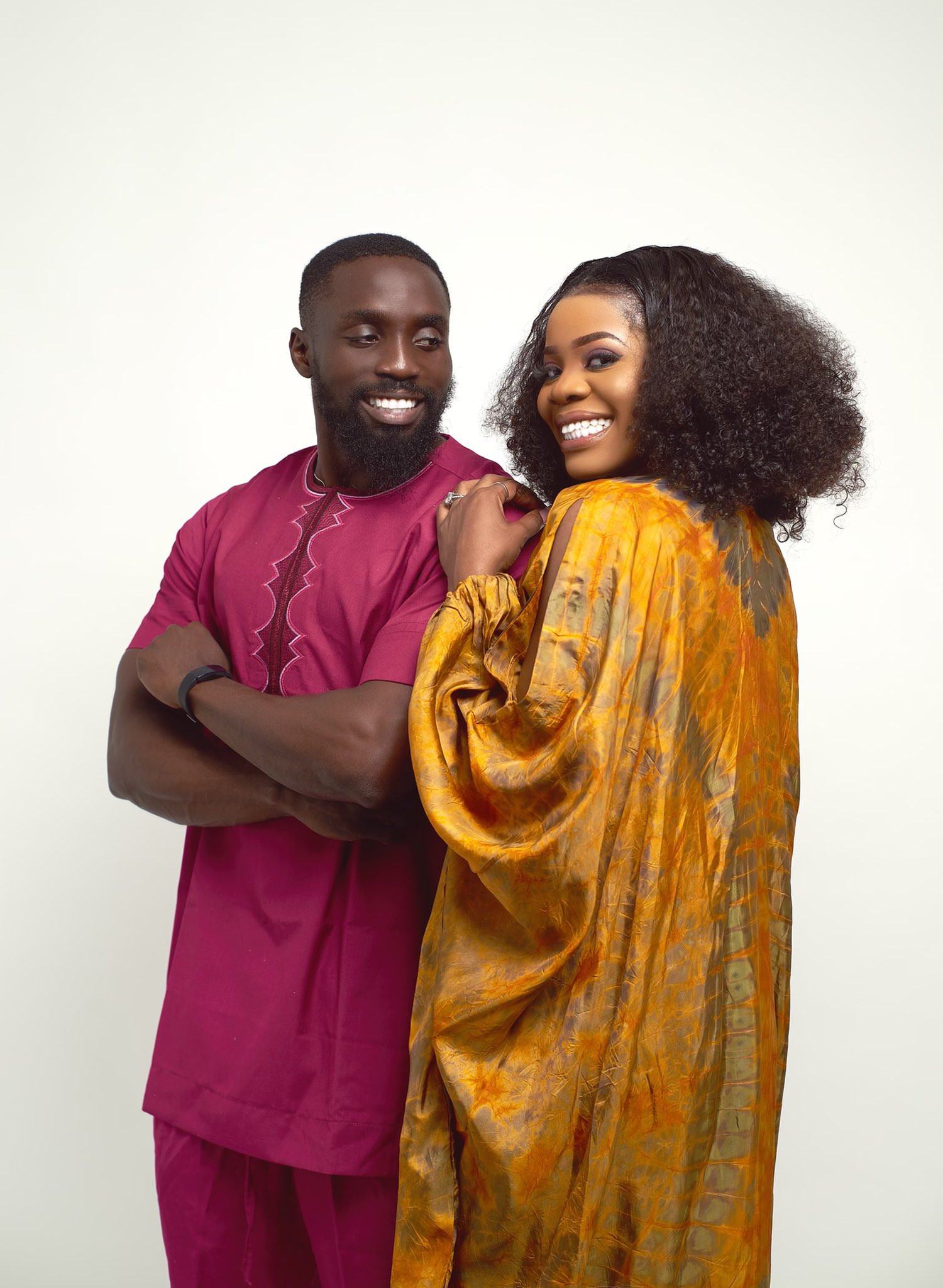 Shola Ogudu and her fiance