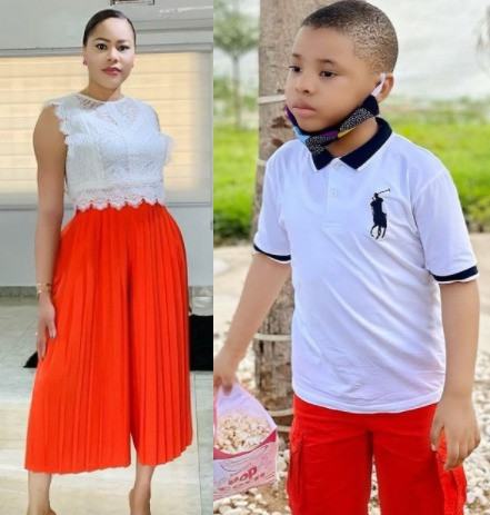 Precious and Femi Fani-Kayode's son