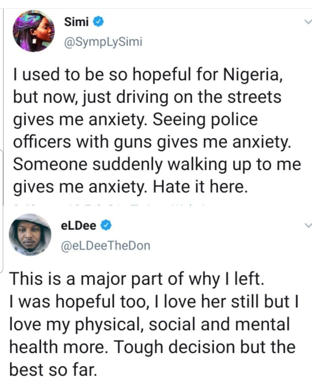 I Left Nigeria To Protect My Mental And Social Health - Eldee 2 Eldee