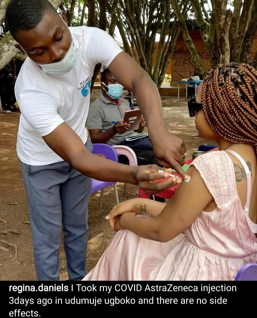 I Feel No Side Effect After Taking Coronavirus Vaccine - Regina Daniels 2 Regina Daniels