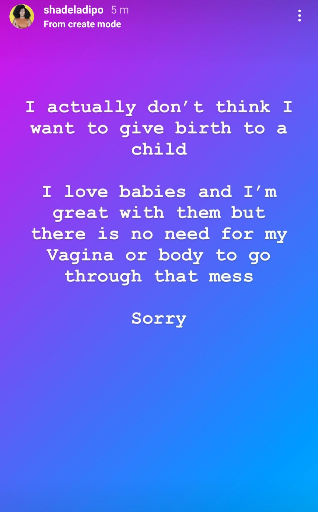 I Love Kids But I Don't Want One - Shade Ladipo 2 Shade Ladipo