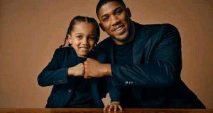 Anthony Joshua and his son