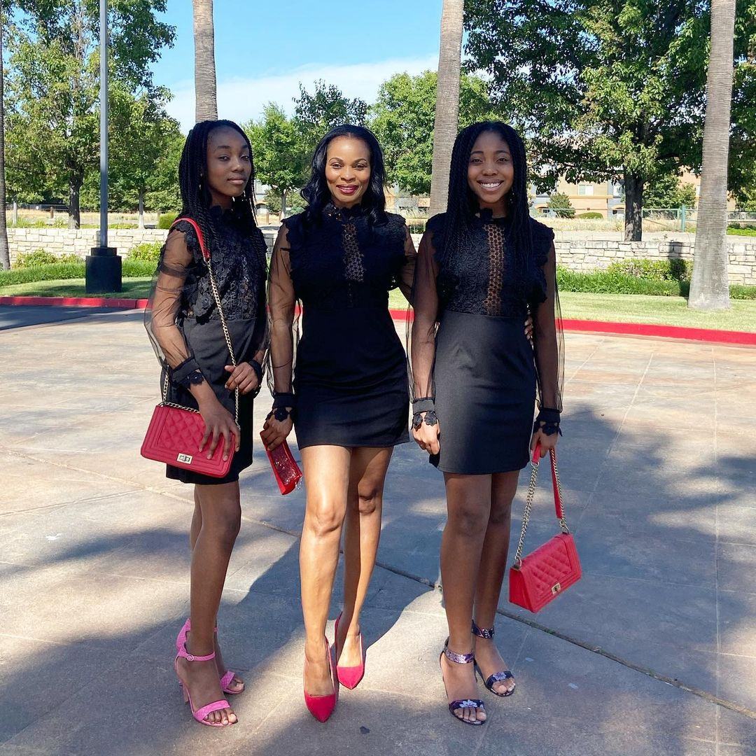 Georgina Onuoha and her daughters