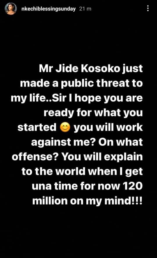Jide Kosoko Will Get A Response When I Have His Time - Nkechi Blessing 2 Nkechi Blessing