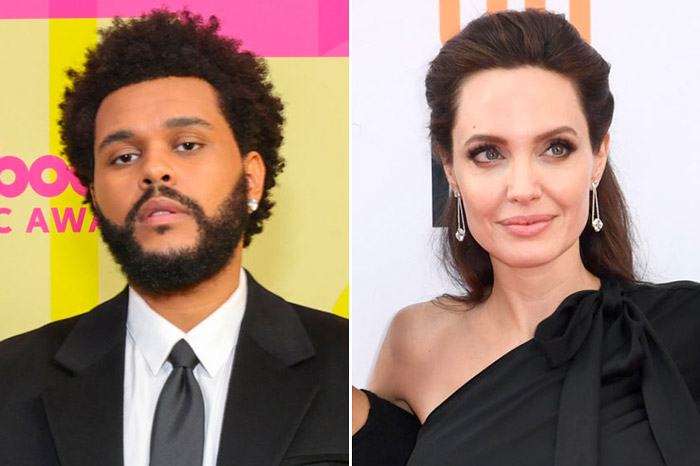 Angelina Jolie and The Weeknd