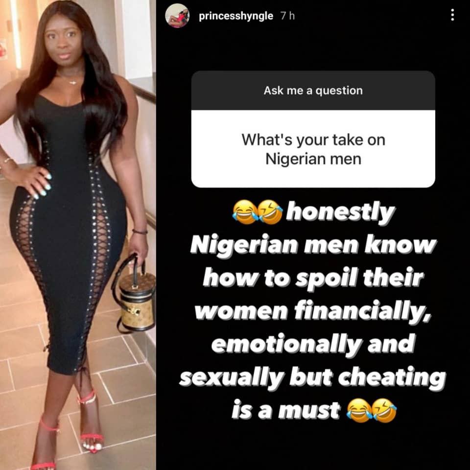 Cheating Is In The Blood Of Nigerian Men - Princess Shyngle 2 Princess Shyngles